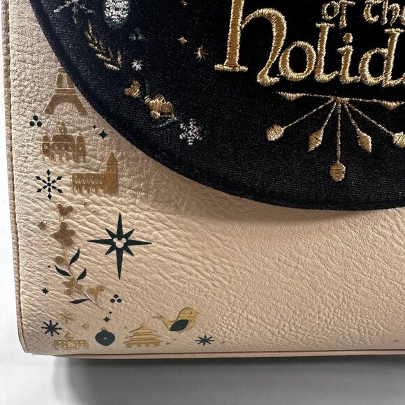 Epcot Disney Purse International Festival Holiday Loungefly Handbag Embroider - Picture 11 of 16